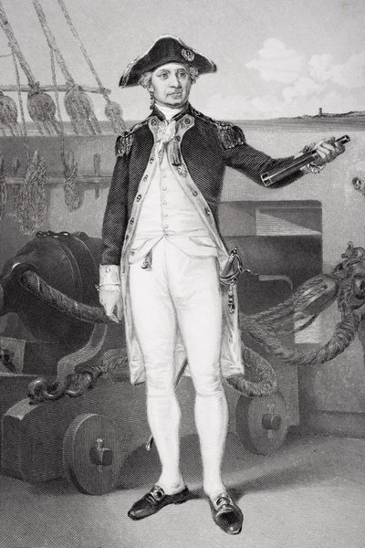 Portrait of John Paul Jones (1742-92) by Alonzo Chappel